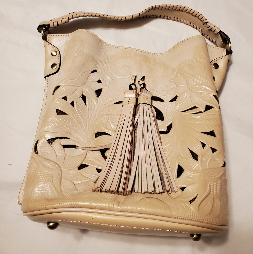 Patricia Nash Leather Bucket Bag